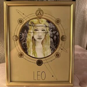 Papaya ‘Leo’ framed print